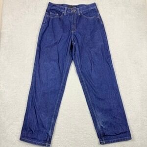 Anchor Blue Baggy Denim Jeans Mens 32x32 Blue Cotton